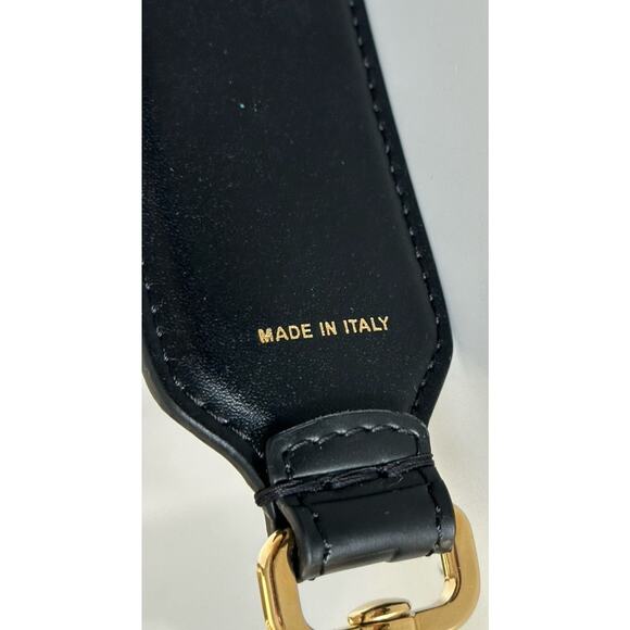 FENDI FF Logo Leather Strap Black Made in Italy NWT $790 - Picture 6 of 12